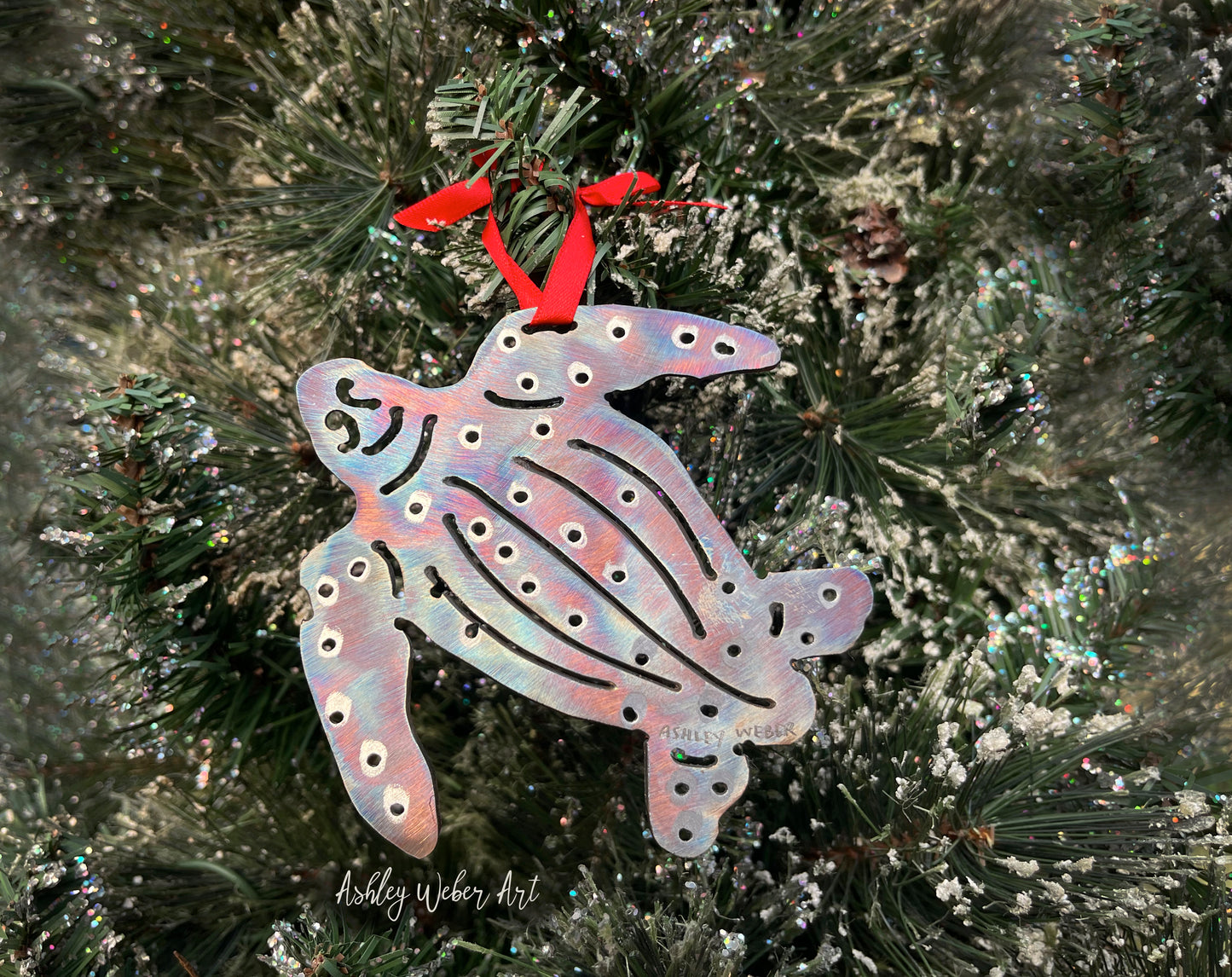 Leatherback Sea Turtle Christmas Ornament